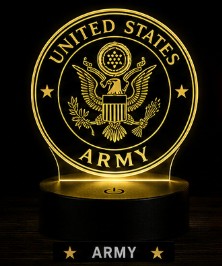 United States Army emblem on a black background
