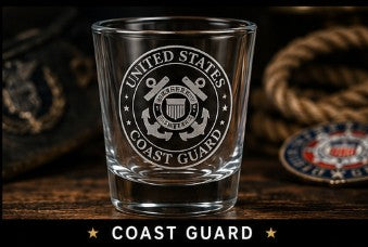 "Those Who Serve" Engraved Shot Glass
