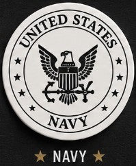 United States Navy emblem on a black background