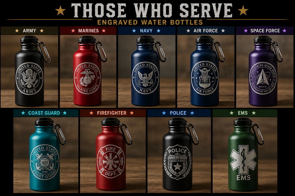 Those Who Serve Engraved Water Bottle