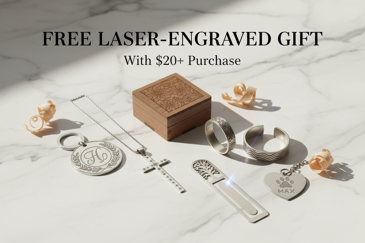 Free Mystery Laser-Engraved Gift